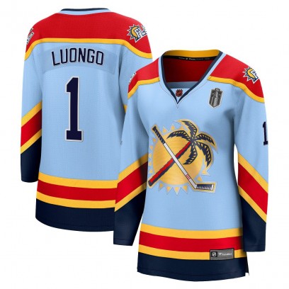 Women's Breakaway Florida Panthers Roberto Luongo Fanatics Branded Special Edition 2.0 2025 Stanley Cup Final Jersey - Light Blu