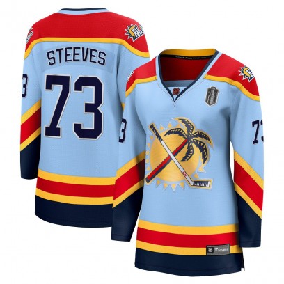 Women's Breakaway Florida Panthers Ben Steeves Fanatics Branded Special Edition 2.0 2025 Stanley Cup Final Jersey - Light Blue