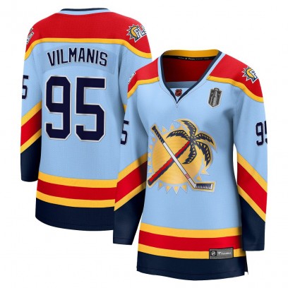 Women's Breakaway Florida Panthers Sandis Vilmanis Fanatics Branded Special Edition 2.0 2025 Stanley Cup Final Jersey - Light Bl