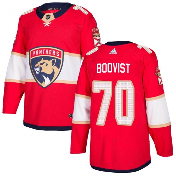 Men's Authentic Florida Panthers Jesper Boqvist Adidas Home Jersey - Red