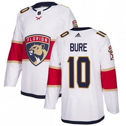 Men's Authentic Florida Panthers Pavel Bure Adidas Away Jersey - White