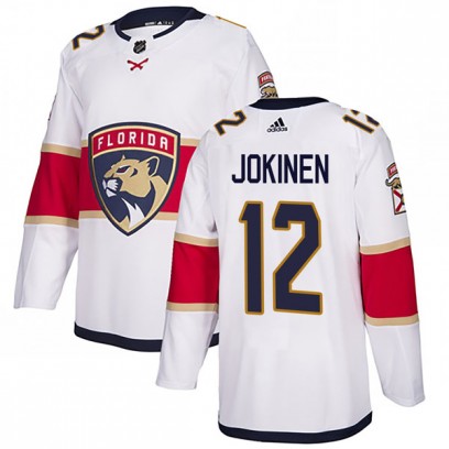 Men's Authentic Florida Panthers Olli Jokinen Adidas Away Jersey - White