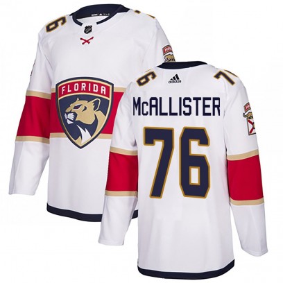 Men's Authentic Florida Panthers Ryan McAllister Adidas Away Jersey - White