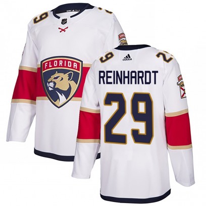 Men's Authentic Florida Panthers Cole Reinhardt Adidas Away Jersey - White