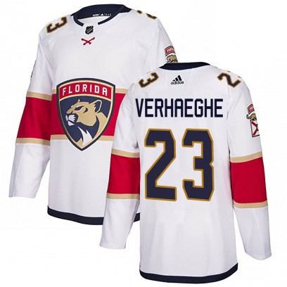 Men's Authentic Florida Panthers Carter Verhaeghe Adidas Away Jersey - White