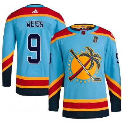 Men's Authentic Florida Panthers Stephen Weiss Adidas Reverse Retro 2.0 2025 Stanley Cup Final Jersey - Light Blue