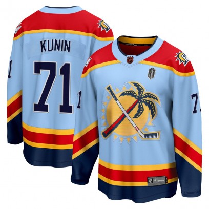Youth Breakaway Florida Panthers Luke Kunin Fanatics Branded Special Edition 2.0 2025 Stanley Cup Final Jersey - Light Blue