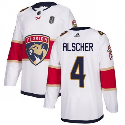 Men's Authentic Florida Panthers Marek Alscher Adidas Away 2025 Stanley Cup Final Jersey - White