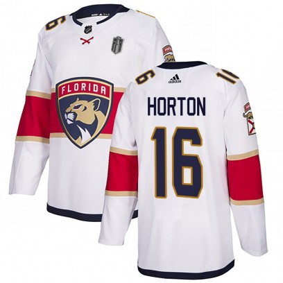 Men's Authentic Florida Panthers Nathan Horton Adidas Away 2025 Stanley Cup Final Jersey - White