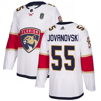 Men's Authentic Florida Panthers Ed Jovanovski Adidas Away 2025 Stanley Cup Final Jersey - White