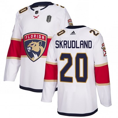 Men's Authentic Florida Panthers Brian Skrudland Adidas Away 2025 Stanley Cup Final Jersey - White