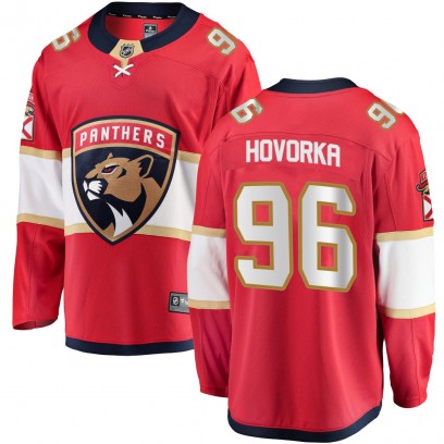 Men's Breakaway Florida Panthers Mikulas Hovorka Fanatics Branded Home Jersey - Red