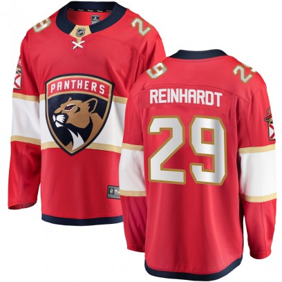 Men's Breakaway Florida Panthers Cole Reinhardt Fanatics Branded Home Jersey - Red