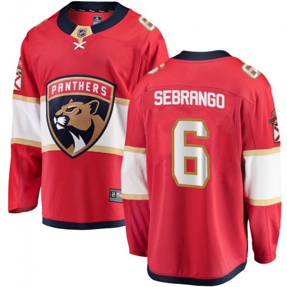 Men's Breakaway Florida Panthers Donovan Sebrango Fanatics Branded Home Jersey - Red