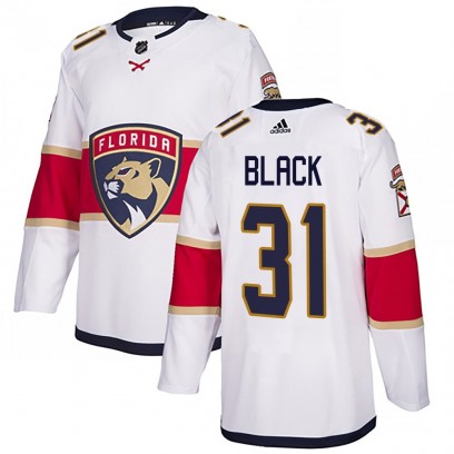 Youth Authentic Florida Panthers Cooper Black Adidas Away Jersey - White