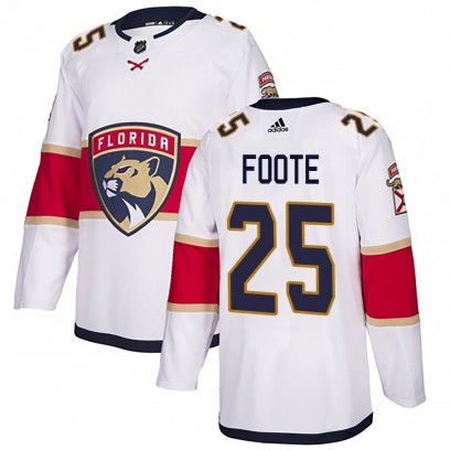 Youth Authentic Florida Panthers Nolan Foote Adidas Away Jersey - White
