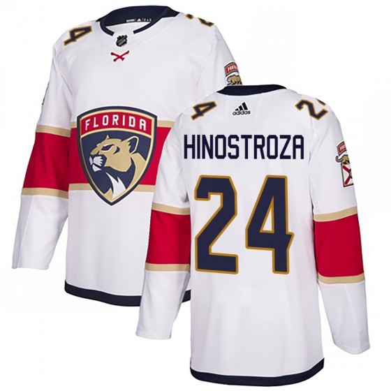 Youth Authentic Florida Panthers Vinnie Hinostroza Adidas Away Jersey - White