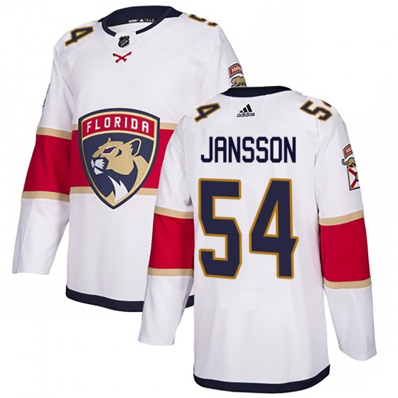 Youth Authentic Florida Panthers Ludvig Jansson Adidas Away Jersey - White