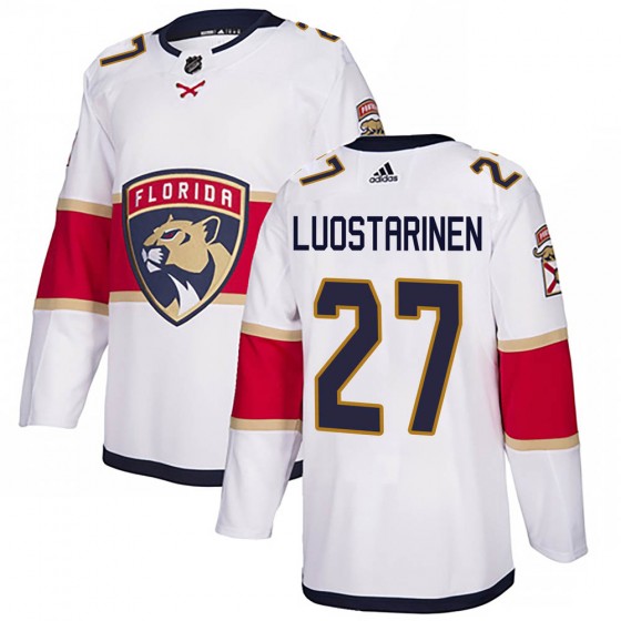 Youth Authentic Florida Panthers Eetu Luostarinen Adidas ized Away Jersey - White