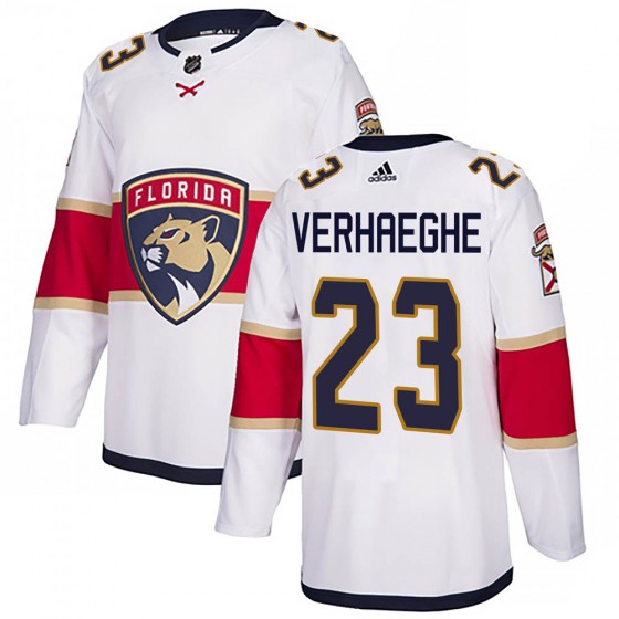 Youth Authentic Florida Panthers Carter Verhaeghe Adidas Away Jersey - White