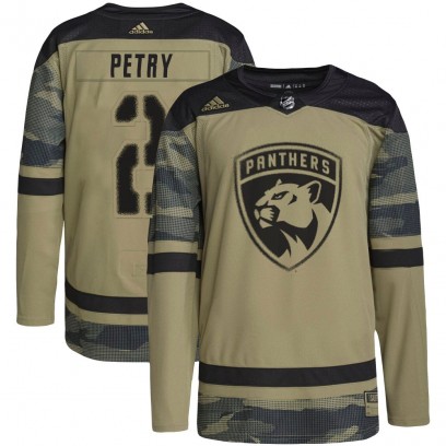 Youth Authentic Florida Panthers Jeff Petry Adidas Military Appreciation Practice Jersey - Camo
