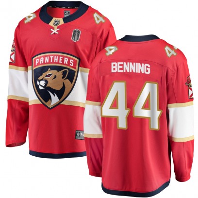 Youth Breakaway Florida Panthers Michael Benning Fanatics Branded Home 2025 Stanley Cup Final Jersey - Red