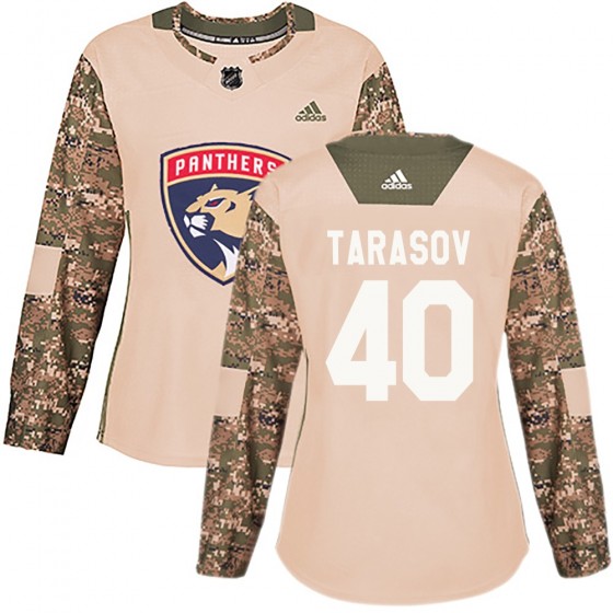 Women's Authentic Florida Panthers Daniil Tarasov Adidas Veterans Day Practice Jersey - Camo