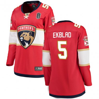 Women's Breakaway Florida Panthers Aaron Ekblad Fanatics Branded Home 2025 Stanley Cup Final Jersey - Red