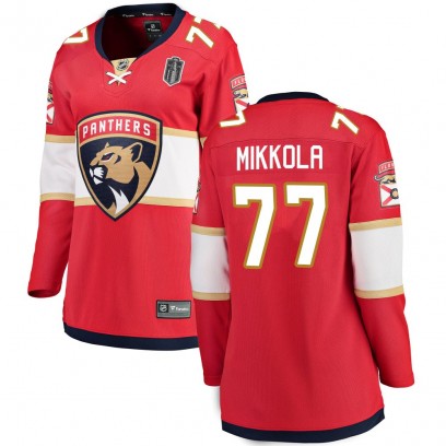 Women's Breakaway Florida Panthers Niko Mikkola Fanatics Branded Home 2025 Stanley Cup Final Jersey - Red