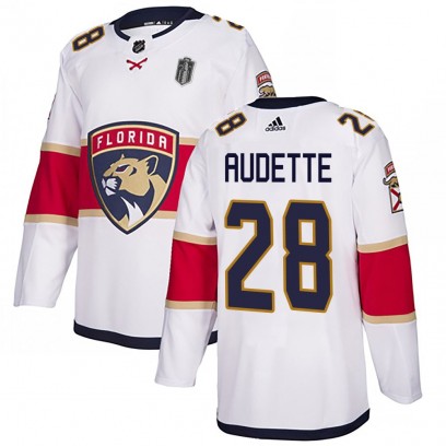 Youth Authentic Florida Panthers Donald Audette Adidas Away 2025 Stanley Cup Final Jersey - White