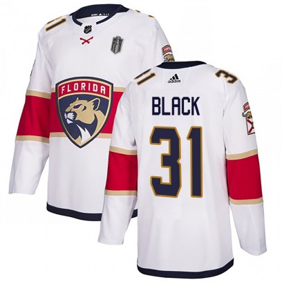 Youth Authentic Florida Panthers Cooper Black Adidas Away 2025 Stanley Cup Final Jersey - White