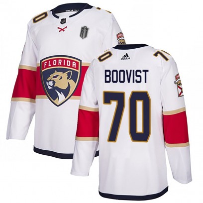 Youth Authentic Florida Panthers Jesper Boqvist Adidas Away 2025 Stanley Cup Final Jersey - White