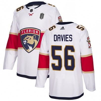 Youth Authentic Florida Panthers Josh Davies Adidas Away 2025 Stanley Cup Final Jersey - White