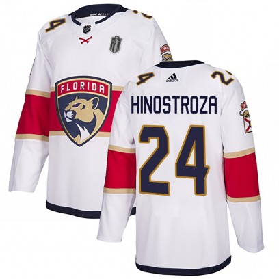 Youth Authentic Florida Panthers Vinnie Hinostroza Adidas Away 2025 Stanley Cup Final Jersey - White