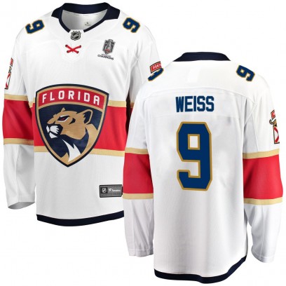 Men's Breakaway Florida Panthers Stephen Weiss Fanatics Branded Away 2025 Stanley Cup Champions Patched Jersey - White