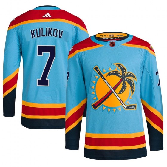 Youth Authentic Florida Panthers Dmitry Kulikov Adidas Reverse Retro 2.0 Jersey - Light Blue