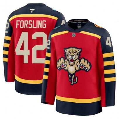 Youth Premium Florida Panthers Gustav Forsling Fanatics 2026 Winter Classic Jersey - Red