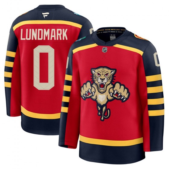 Youth Premium Florida Panthers Anton Lundmark Fanatics 2026 Winter Classic Jersey - Red