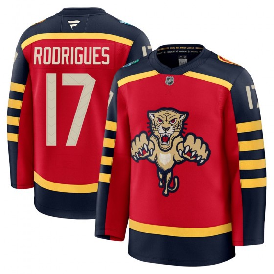 Youth Premium Florida Panthers Evan Rodrigues Fanatics 2026 Winter Classic Jersey - Red