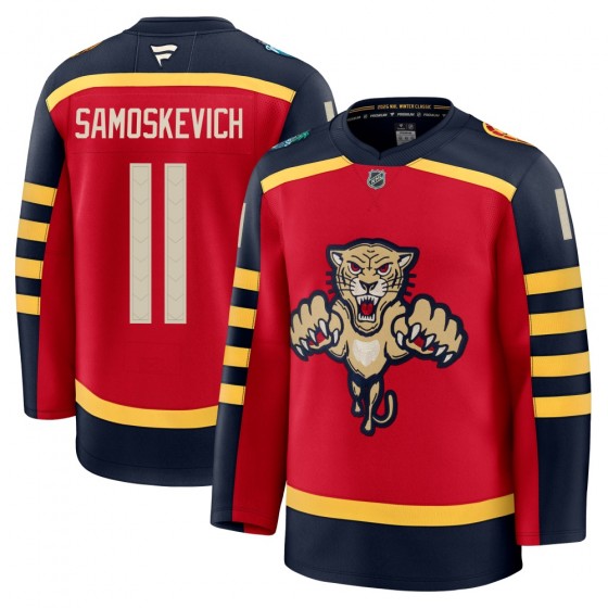 Youth Premium Florida Panthers Mackie Samoskevich Fanatics 2026 Winter Classic Jersey - Red