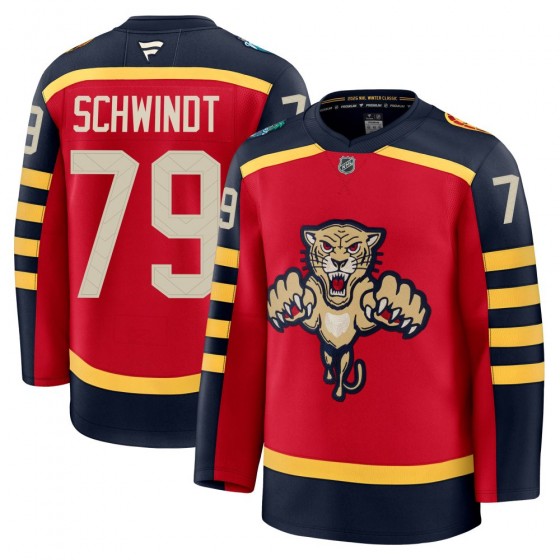 Youth Premium Florida Panthers Cole Schwindt Fanatics 2026 Winter Classic Jersey - Red