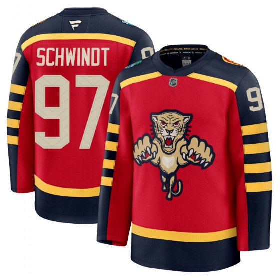 Youth Premium Florida Panthers Kai Schwindt Fanatics 2026 Winter Classic Jersey - Red