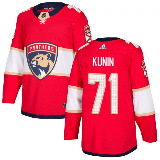 Youth Authentic Florida Panthers Luke Kunin Adidas Home Jersey - Red