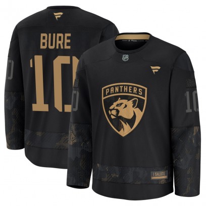 Youth Premium Florida Panthers Pavel Bure Fanatics 2024 Military Appreciation Practice Jersey - Black