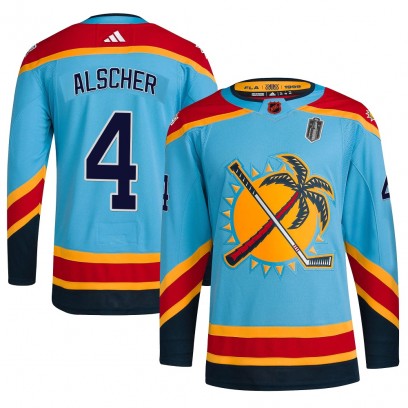 Youth Authentic Florida Panthers Marek Alscher Adidas Reverse Retro 2.0 2025 Stanley Cup Final Jersey - Light Blue