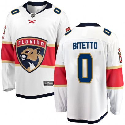 Youth Breakaway Florida Panthers Anthony Bitetto Fanatics Branded Away Jersey - White