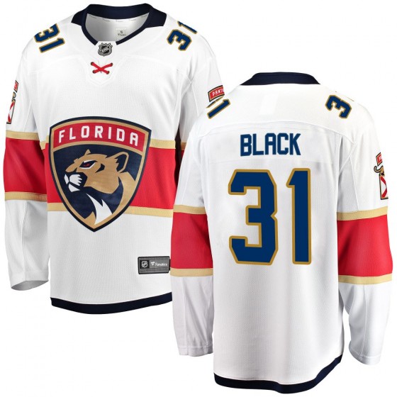 Youth Breakaway Florida Panthers Cooper Black Fanatics Branded Away Jersey - White