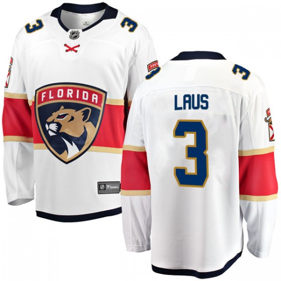 Youth Breakaway Florida Panthers Paul Laus Fanatics Branded Away Jersey - White