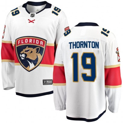 Youth Breakaway Florida Panthers Joe Thornton Fanatics Branded Away Jersey - White