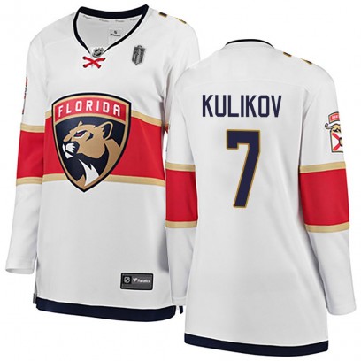 Women's Breakaway Florida Panthers Dmitry Kulikov Fanatics Branded Away 2025 Stanley Cup Final Jersey - White